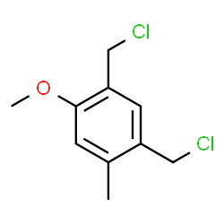 ChemSpider 2D Image | 1,5-Bis(chloromethyl)-2-methoxy-4-methylbenzene | C10H12Cl2O