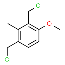 ChemSpider 2D Image | 1,3-Bis(chloromethyl)-4-methoxy-2-methylbenzene | C10H12Cl2O