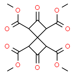 ChemSpider 2D Image | Tetramethyl 2,6-dioxospiro[3.3]heptane-1,3,5,7-tetracarboxylate | C15H16O10