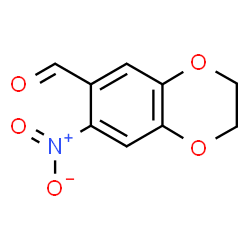 ChemSpider 2D Image | 7-Nitro-2,3-dihydro-1,4-benzodioxine-6-carbaldehyde | C9H7NO5