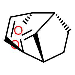 ChemSpider 2D Image | (1R,2R,5S,6S)-9-Oxatricyclo[4.2.1.1~2,5~]dec-7-en-10-one | C9H10O2
