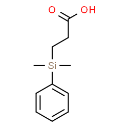ChemSpider 2D Image | 3-(Dimethylphenylsilyl)propanoic acid | C11H16O2Si