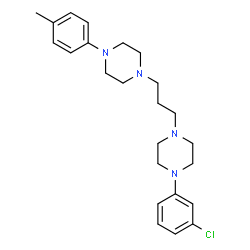 ChemSpider 2D Image | 1-(3-Chlorophenyl)-4-{3-[4-(4-methylphenyl)-1-piperazinyl]propyl}piperazine | C24H33ClN4