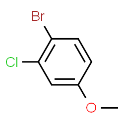 ChemSpider 2D Image | 4-Bromo-3-chloroanisole | C7H6BrClO