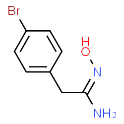 ChemSpider 2D Image | 2-(4-Bromo-phenyl)-N-hydroxy-acetamidine | C8H9BrN2O