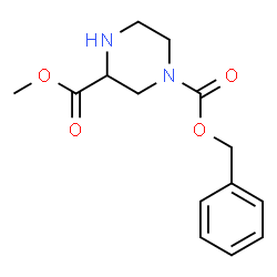 ChemSpider 2D Image | 1-Benzyl 3-methyl 1,3-piperazinedicarboxylate | C14H18N2O4