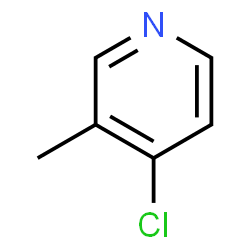 ChemSpider 2D Image | 4-Chloro-3-methylpyridine | C6H6ClN