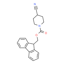 ChemSpider 2D Image | 1-Fmoc-4-Cyanopiperidine | C21H20N2O2