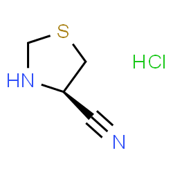 ChemSpider 2D Image | (R)-4-Cyanothiazolidine HCl | C4H7ClN2S