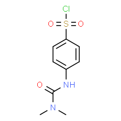 ChemSpider 2D Image | 4-[(Dimethylcarbamoyl)amino]benzenesulfonyl chloride | C9H11ClN2O3S