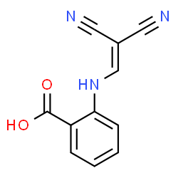 ChemSpider 2D Image | 2-[(2,2-Dicyanovinyl)amino]benzoic acid | C11H7N3O2