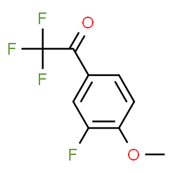 ChemSpider 2D Image | 2,2,2-Trifluoro-1-(3-fluoro-4-methoxyphenyl)ethanone | C9H6F4O2