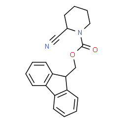 ChemSpider 2D Image | 1-N-Fmoc-2-Cyanopiperidine | C21H20N2O2