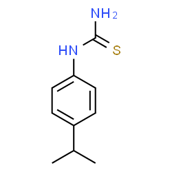 ChemSpider 2D Image | 1-(4-Isopropylphenyl)thiourea | C10H14N2S