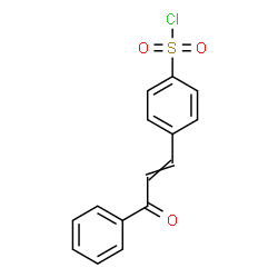 ChemSpider 2D Image | 4-(3-Oxo-3-phenyl-1-propen-1-yl)benzenesulfonyl chloride | C15H11ClO3S
