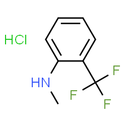 ChemSpider 2D Image | 2-(Methylamino)benzotrifluoride hydrochloride | C8H9ClF3N