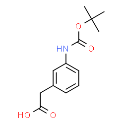 ChemSpider 2D Image | 3-tert-Butoxy carbonylaminophenyl acetic acid | C13H17NO4