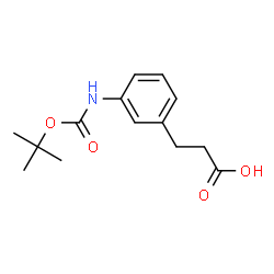 ChemSpider 2D Image | 3-(3-[(TERT-BUTOXYCARBONYL)AMINO]PHENYL)PROPANOIC ACID | C14H19NO4