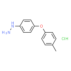 ChemSpider 2D Image | [4-(4-Methylphenoxy)phenyl]hydrazine hydrochloride | C13H15ClN2O