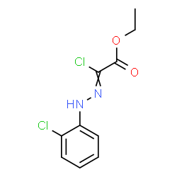 ChemSpider 2D Image | Ethyl chloro[(2-chlorophenyl)hydrazono]acetate | C10H10Cl2N2O2
