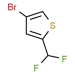 ChemSpider 2D Image | 4-Bromo-2-(difluoromethyl)thiophene | C5H3BrF2S