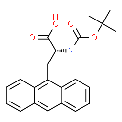 ChemSpider 2D Image | 3-(9-Anthryl)-N-{[(2-methyl-2-propanyl)oxy]carbonyl}-D-alanine | C22H23NO4