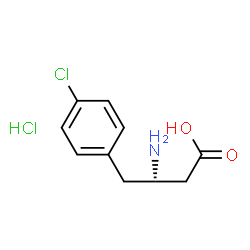 ChemSpider 2D Image | (S)-3-Amino-4-(4-chlorophenyl)butyric acid hydrochloride | C10H13Cl2NO2