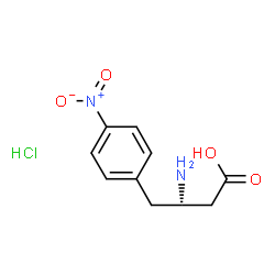 ChemSpider 2D Image | (S)-3-AMINO-4-(4-NITROPHENYL)BUTANOIC ACID HYDROCHLORIDE | C10H13ClN2O4