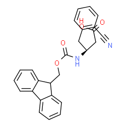 ChemSpider 2D Image | (Î²S)-2-Cyano-Î²-[[(9H-fluoren-9-ylmethoxy)carbonyl]amino]benzenebutanoic acid | C26H22N2O4