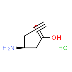 ChemSpider 2D Image | (S)-3-Amino-5-hexynoic acid hydrochloride | C6H10ClNO2