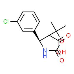 ChemSpider 2D Image | (R)-3-((tert-Butoxycarbonyl)amino)-3-(3-chlorophenyl)propanoic acid | C14H18ClNO4
