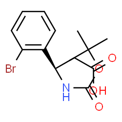 ChemSpider 2D Image | (Î²R)-2-Bromo-Î²-[[(1,1-dimethylethoxy)carbonyl]amino]benzenepropanoic acid | C14H18BrNO4
