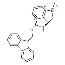 ChemSpider 2D Image | (3R)-3-{[(9H-Fluoren-9-ylmethoxy)carbonyl]amino}-3-(2-methoxyphenyl)propanoic acid | C25H23NO5