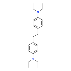 ChemSpider 2D Image | 4,4'-(1,2-Ethanediyl)bis(N,N-diethylaniline) | C22H32N2