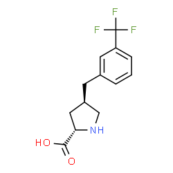 ChemSpider 2D Image | (4R)-4-[3-(Trifluoromethyl)benzyl]-L-proline | C13H14F3NO2
