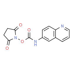 ChemSpider 2D Image | 6-Aminoquinolyl-N-hydroxysuccinimidyl carbamate | C14H11N3O4