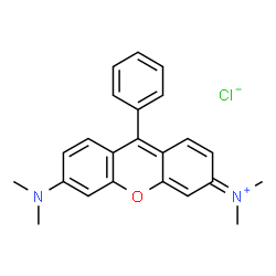 ChemSpider 2D Image | Tetramethylrosamine chloride | C23H23ClN2O
