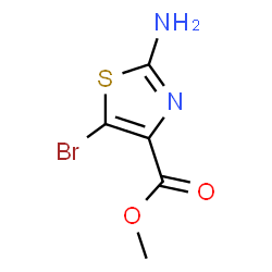 ChemSpider 2D Image | Methyl 2-amino-5-bromothiazole-4-carboxylate | C5H5BrN2O2S