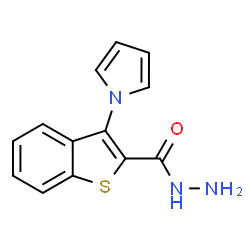 ChemSpider 2D Image | 3-(1H-Pyrrol-1-yl)-1-benzothiophene-2-carbohydrazide | C13H11N3OS
