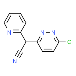 ChemSpider 2D Image | (6-Chloro-3-pyridazinyl)(2-pyridinyl)acetonitrile | C11H7ClN4