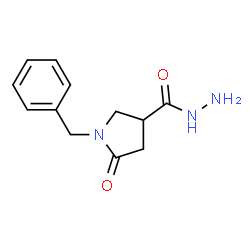 ChemSpider 2D Image | 1-Benzyl-5-oxo-3-pyrrolidinecarbohydrazide | C12H15N3O2