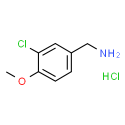 ChemSpider 2D Image | 3-Chloro-4-methoxybenzylamine hydrochloride | C8H11Cl2NO