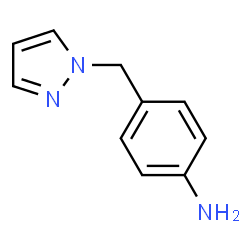 ChemSpider 2D Image | 4-(1H-Pyrazol-1-ylmethyl)aniline | C10H11N3