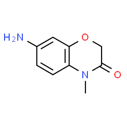 ChemSpider 2D Image | 7-AMINO-4-METHYL-2H-1,4-BENZOXAZIN-3-ONE | C9H10N2O2
