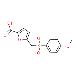 ChemSpider 2D Image | 5-{[(4-Methoxyphenyl)sulfonyl]methyl}-2-furoic acid | C13H12O6S