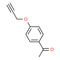ChemSpider 2D Image | 1-[4-(2-propynyloxy)phenyl]ethanone | C11H10O2