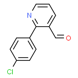 ChemSpider 2D Image | 2-(4-Chlorophenyl)nicotinaldehyde | C12H8ClNO