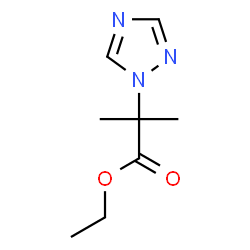 ChemSpider 2D Image | Ethyl 2-methyl-2-(1H-1,2,4-triazol-1-yl)propanoate | C8H13N3O2