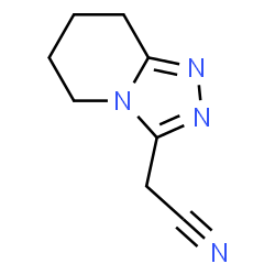 ChemSpider 2D Image | 5,6,7,8-Tetrahydro[1,2,4]triazolo[4,3-a]pyridin-3-ylacetonitrile | C8H10N4