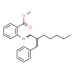 ChemSpider 2D Image | Methyl N-(beta-pentylcinnamylidene)anthranilate | C22H25NO2